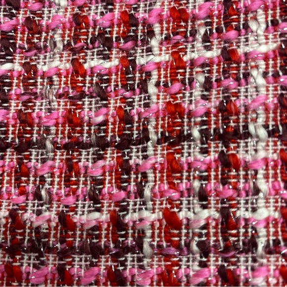 Y2K PINK TWEED SKIRK WHITE HOUSE BLACK MARKET SZ 6 CLUELESS COLLEGE PREP - Picture 7 of 12